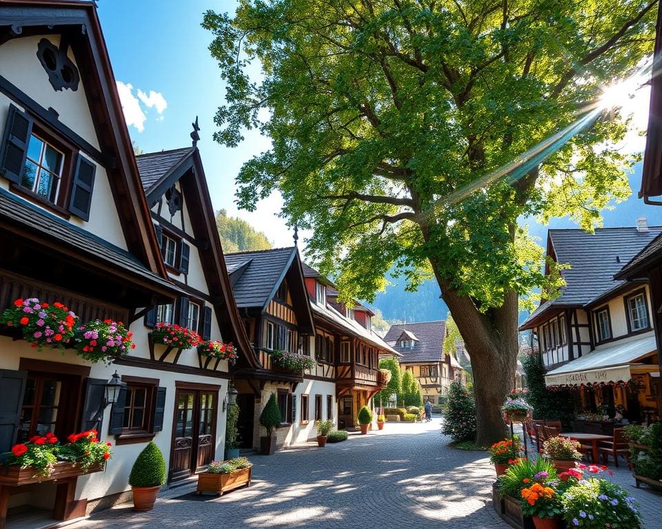Wie ist der Wohnstil im Dorf Oberammergau?