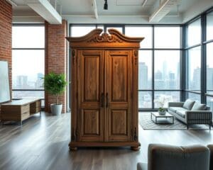 Wie passt ein Bauernschrank ins moderne Loft?
