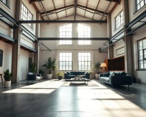 Wie setzt du Kontraste in hellen Industrie-Lofts?
