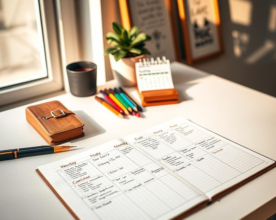 Zeitmanagement mit Wochenplan