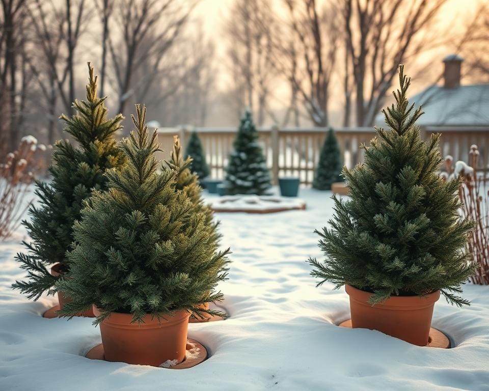 Kann man Bäume in Töpfen überwintern?