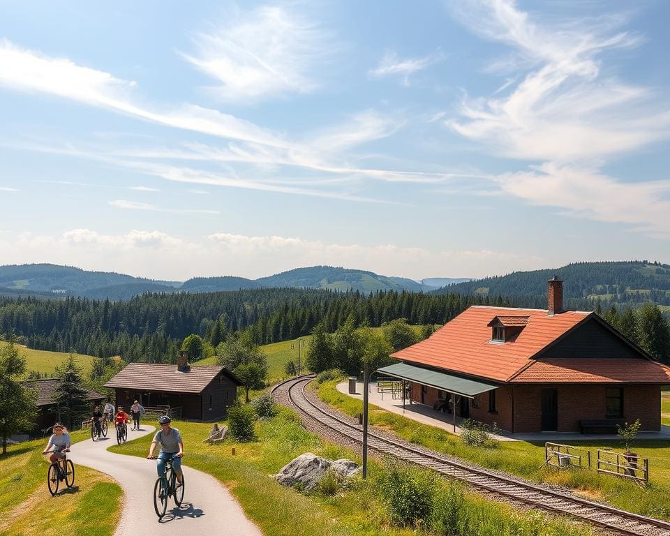 Ökotourismus mit Bahn und Rad