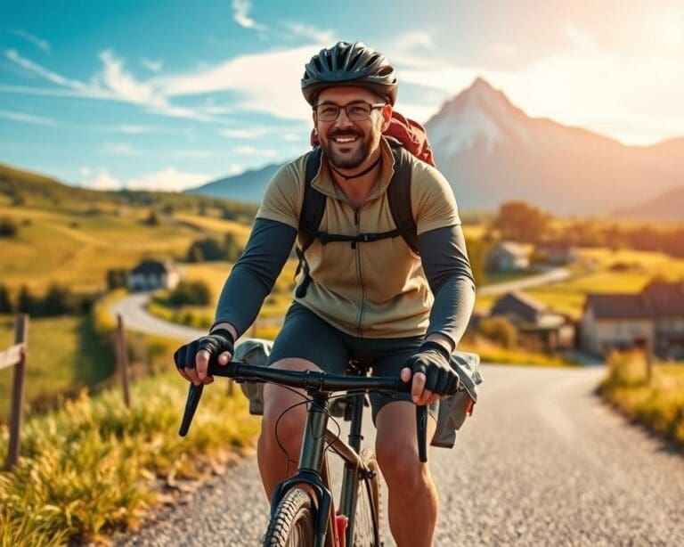 Wie reist man mit Zelt und Fahrrad durch Frankreich?