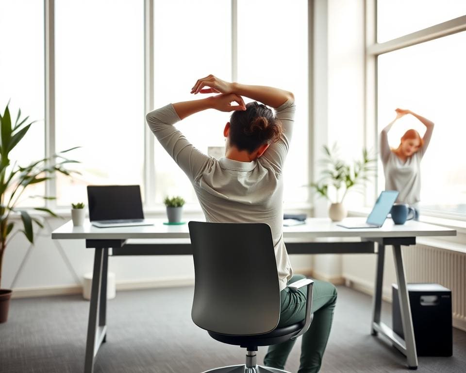 Büroübungen gegen Verspannungen
