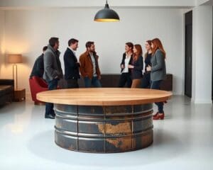 Wie wird ein Ölfass zum maßgefertigten Designer-Tisch?