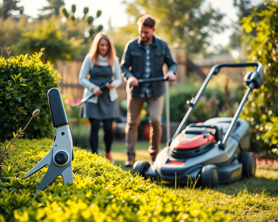 smarte Gartenwerkzeuge im Einsatz