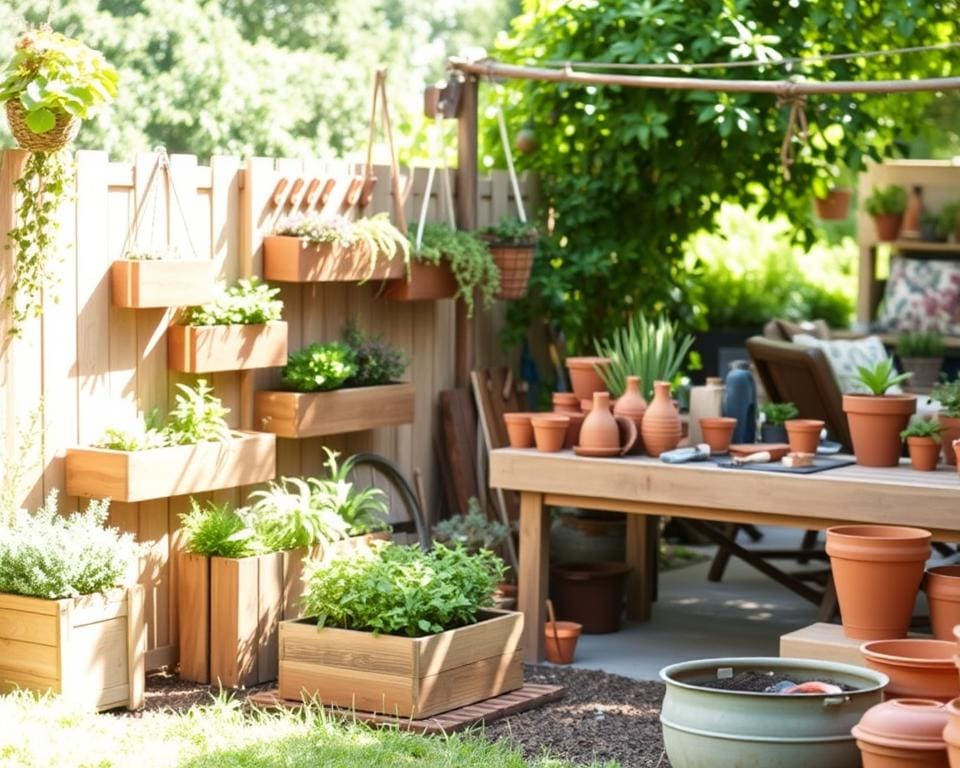 DIY Projekte für Gartenmöbel und Pflanzgefäße