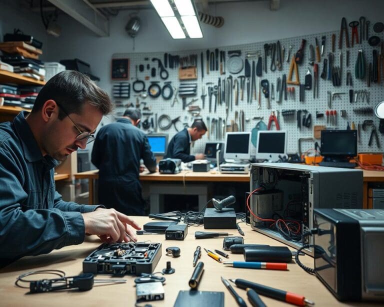 Reparatur von Elektrogeräten und Maschinen