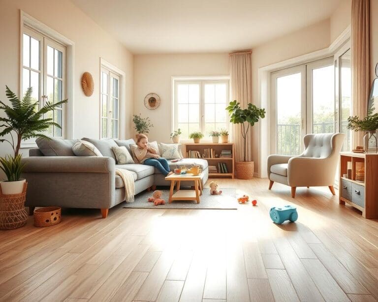 Was sind pflegeleichte Bodenbelaege fuer Familien?