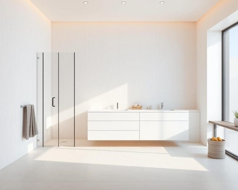 Was sind pflegeleichte Ideen fuer Badezimmerdesign?