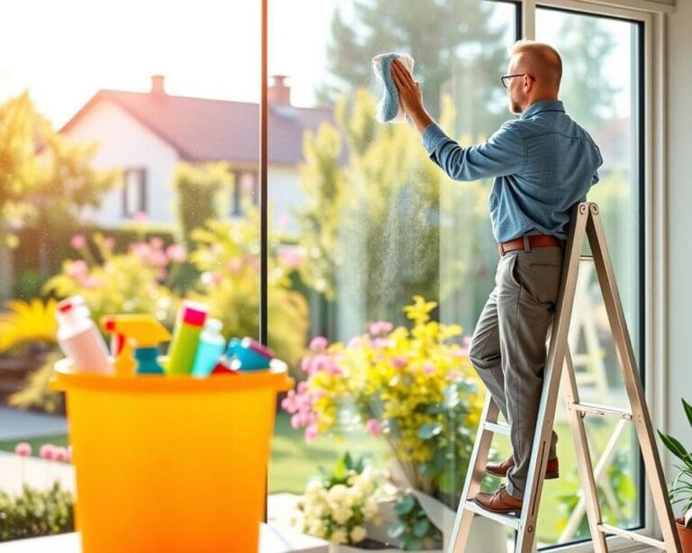 Wie hältst du Fenster länger streifenfrei sauber?