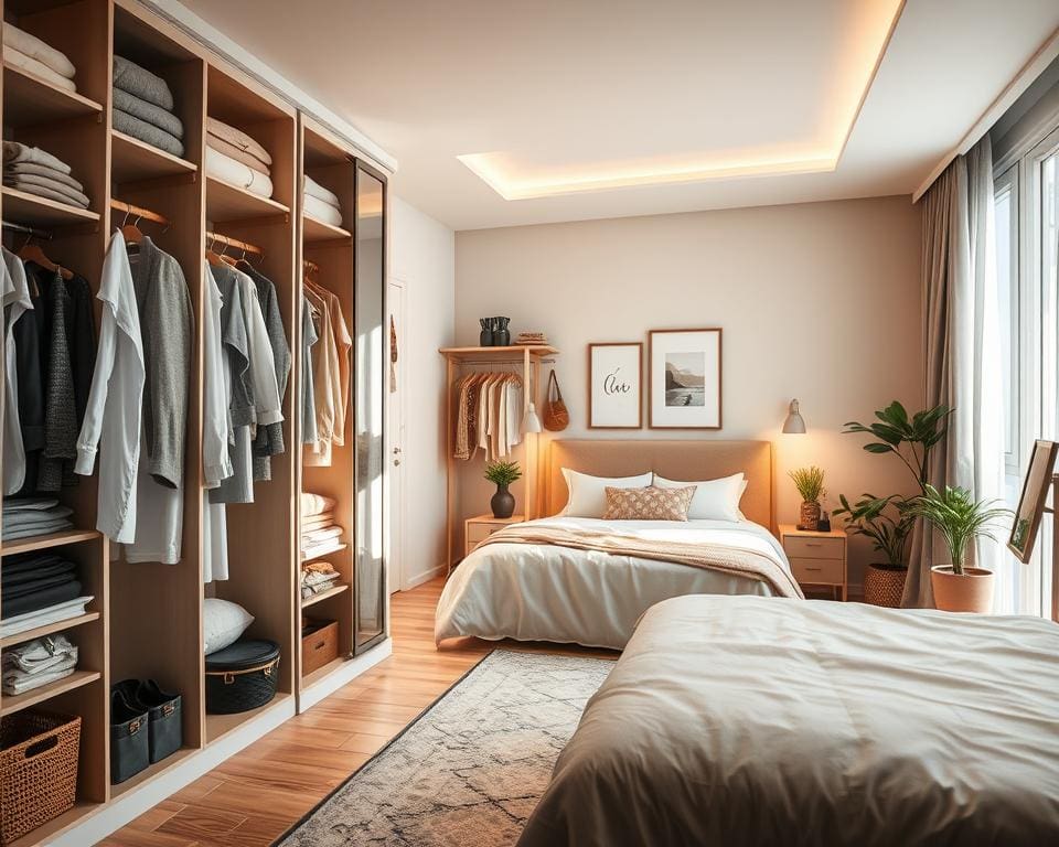 Wie optimierst du Schrankraum im Schlafzimmer?