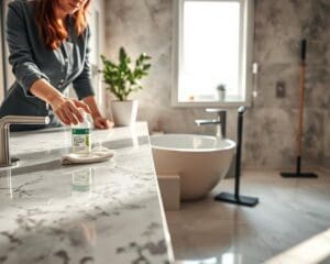 Wie reinigst du Naturstein im Bad schonend?