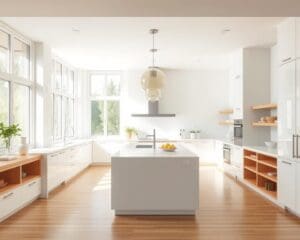 Wie richtest du deine Kueche hell und funktional ein?