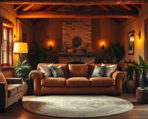 Wie richtest du ein Wohnzimmer mit warmem Licht ein?