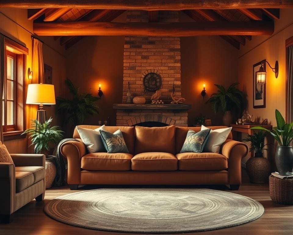 Wie richtest du ein Wohnzimmer mit warmem Licht ein?