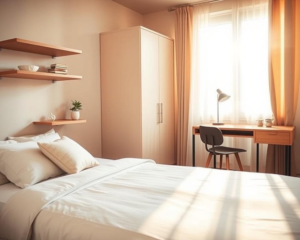 Wie richtest du ein kleines Schlafzimmer praktisch ein?