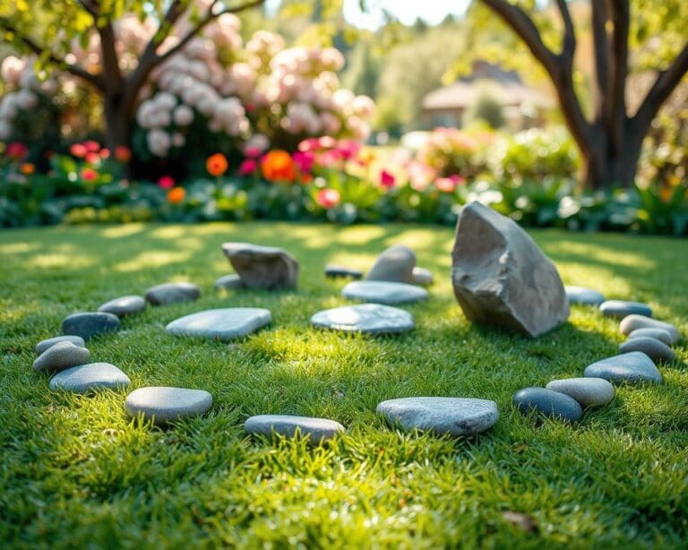 Dekorative Natursteine für Gartenflächen
