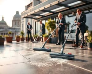 Terrassenreinigung Berlin für gleichmäßige Oberflächen