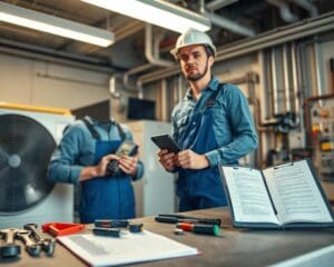 Wie arbeitet ein Haustechniker bei Wartung?