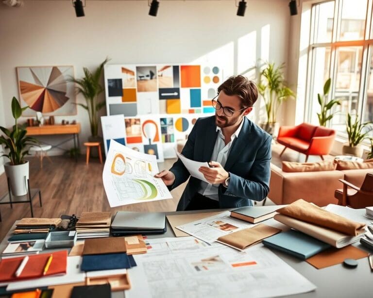 Wie arbeitet ein Interieurdesigner an Raumkonzepten?