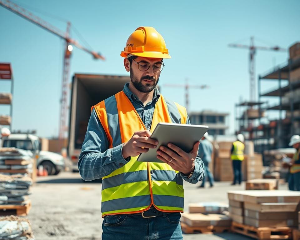 Wie arbeitet ein Baustellenlogistiker?