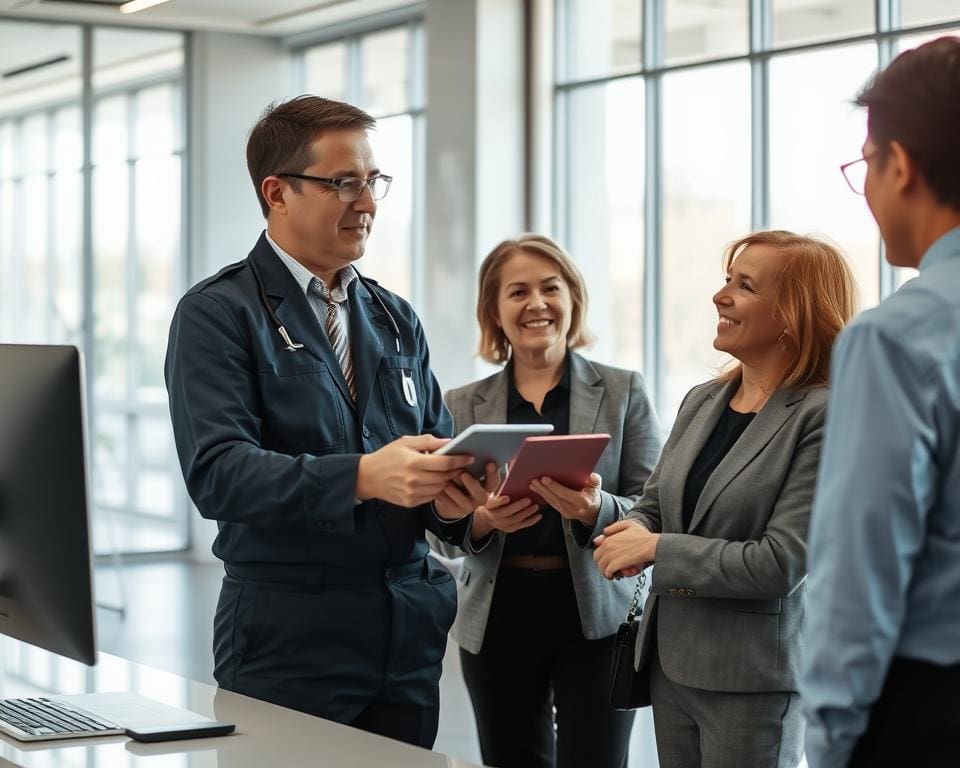 Wie unterstützt ein Servicetechniker Kunden?