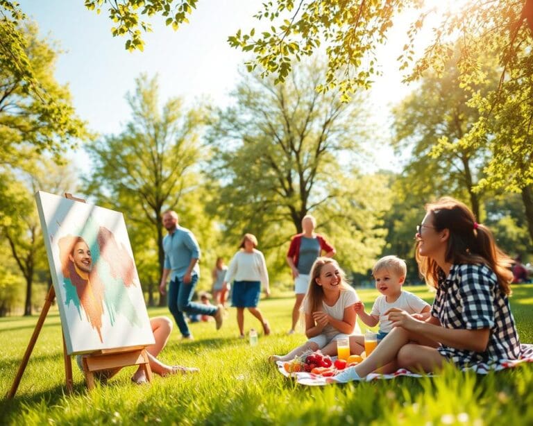Aktivitäten glücklich machen